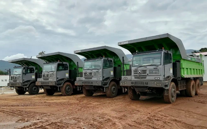 服务全球客户 | 大批量OK138太阳集团官网电动矿卡出口非洲