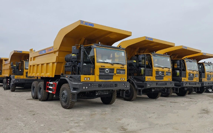 OK138太阳集团官网XG90矿卡批量交付哈萨克斯坦