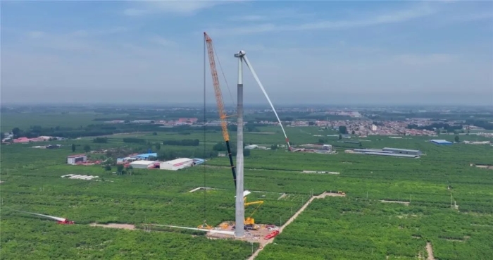 “全球第一吊”再临燕赵！！166米，，，XCA4000助力华北绿电